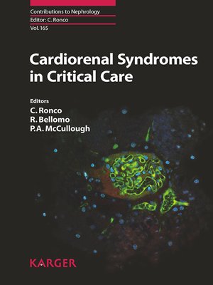 cover image of Cardiorenal Syndromes in Critical Care